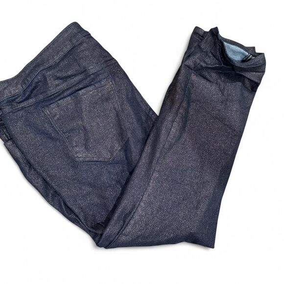 Old Navy Denim - Old Navy Women's Black Copper Sparkle Glitter Slim Straight Leg Jeans Denim